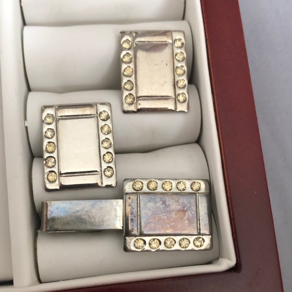 unknown Other - Vintage Costume Jewelry Cufflinks & Tie clasp